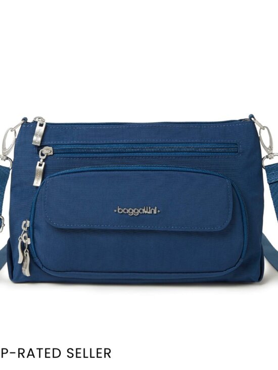 Lightweight Nylon Crossbody Bag RFID Protected Travel Purse Chic Minimal